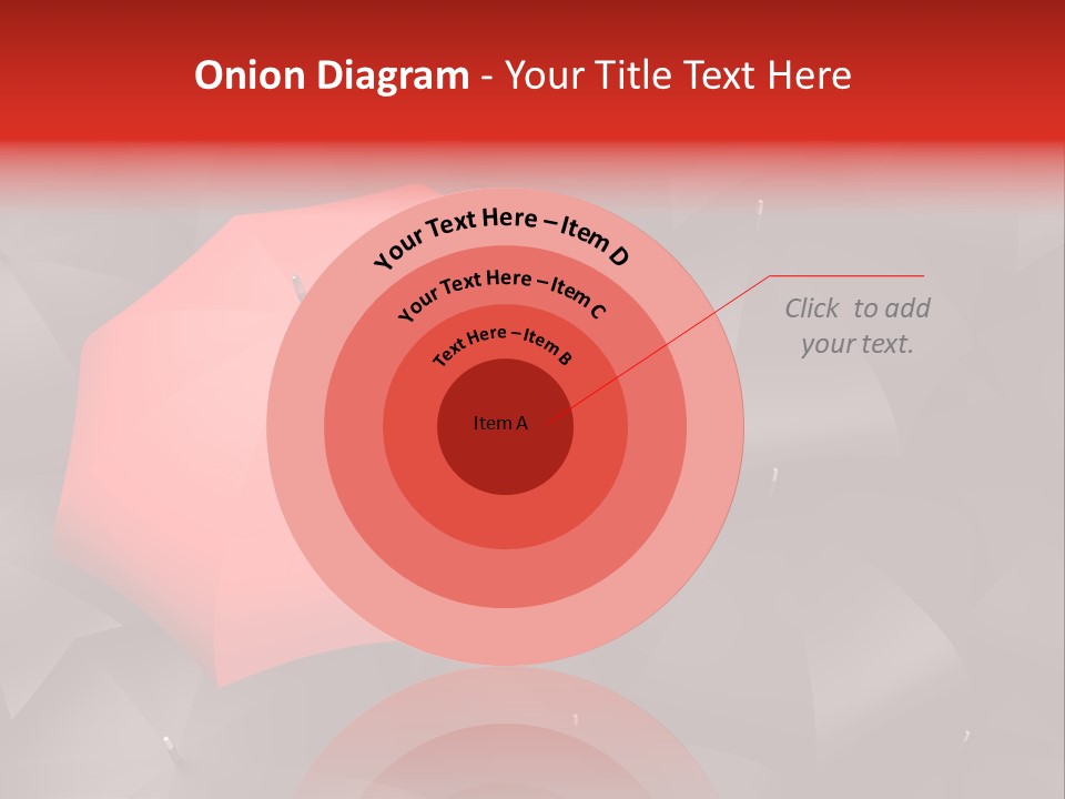 Nobody Parasol Standing Out PowerPoint Template