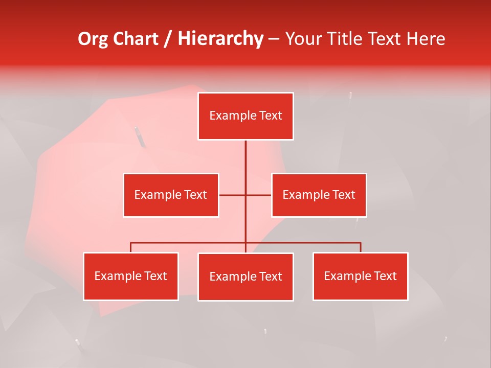 Nobody Parasol Standing Out PowerPoint Template
