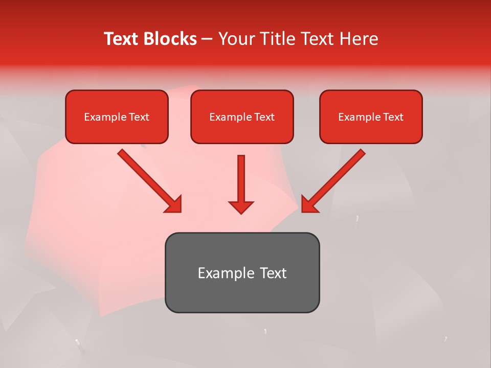 Nobody Parasol Standing Out PowerPoint Template