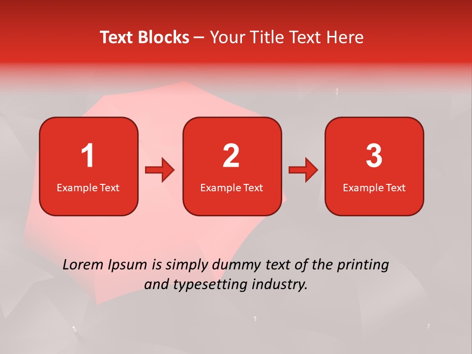 Nobody Parasol Standing Out PowerPoint Template