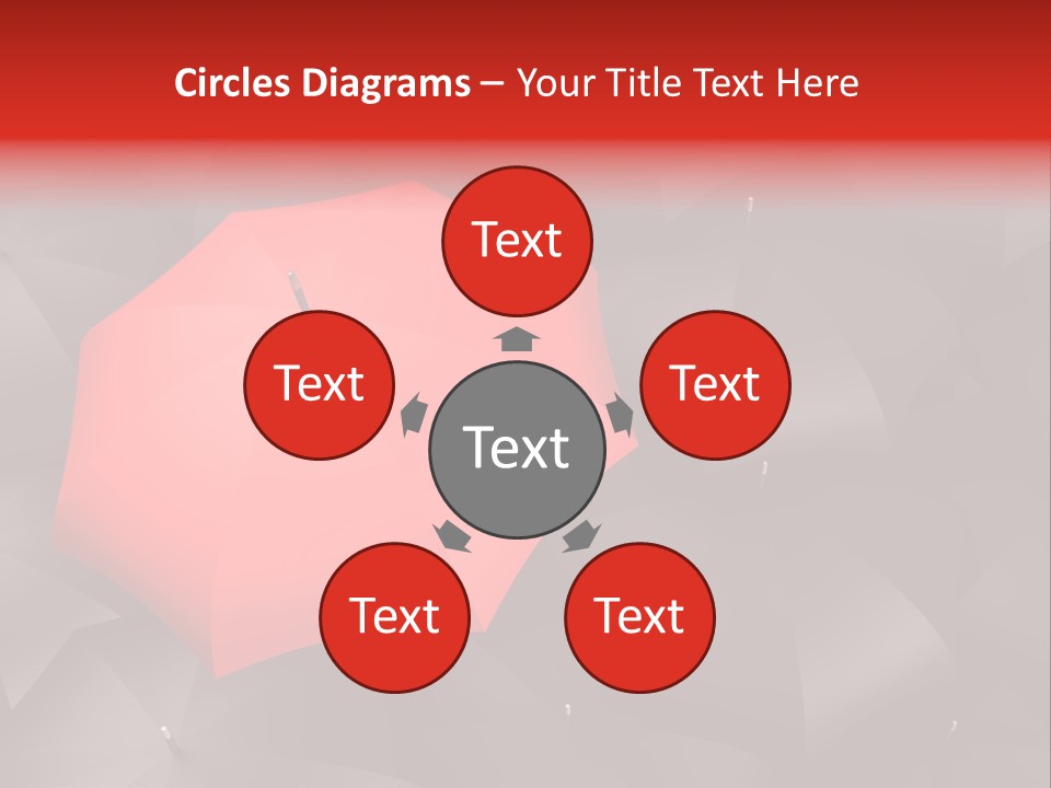 Nobody Parasol Standing Out PowerPoint Template