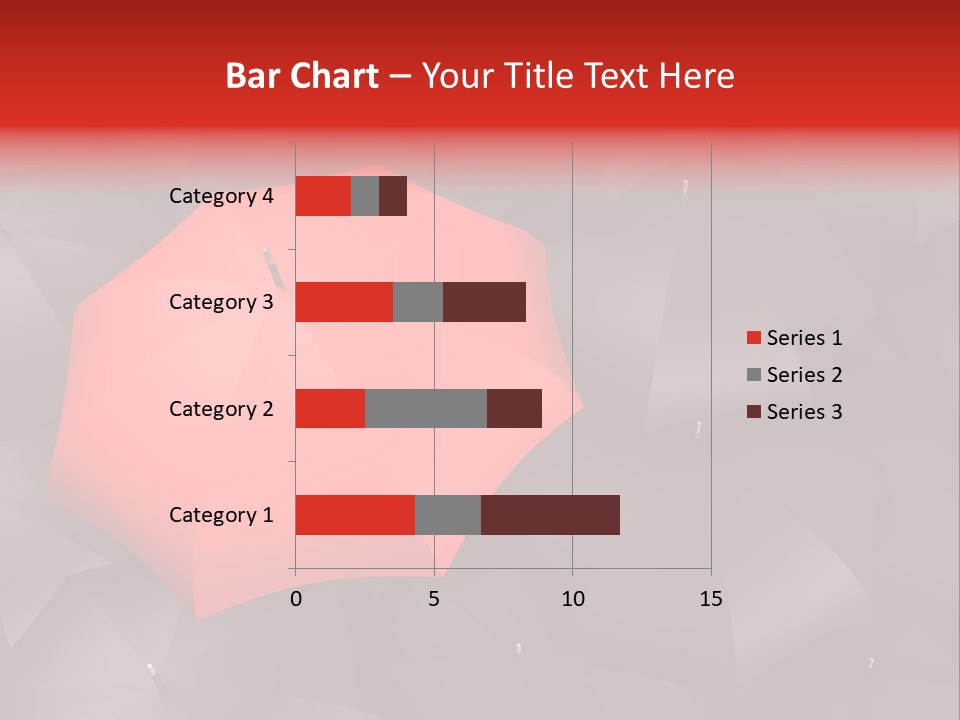 Nobody Parasol Standing Out PowerPoint Template