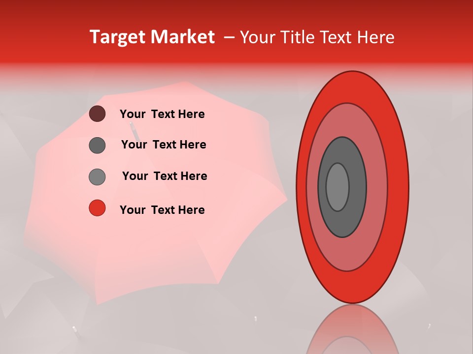 Nobody Parasol Standing Out PowerPoint Template