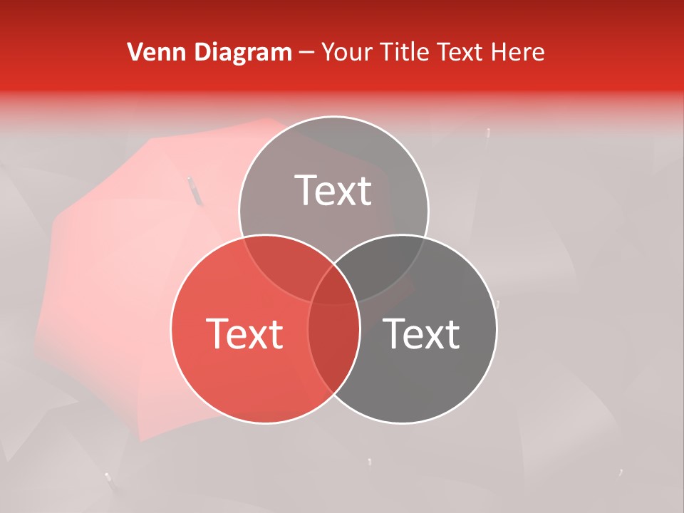 Nobody Parasol Standing Out PowerPoint Template