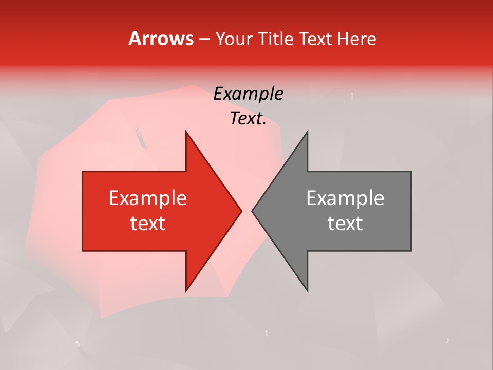 Nobody Parasol Standing Out PowerPoint Template