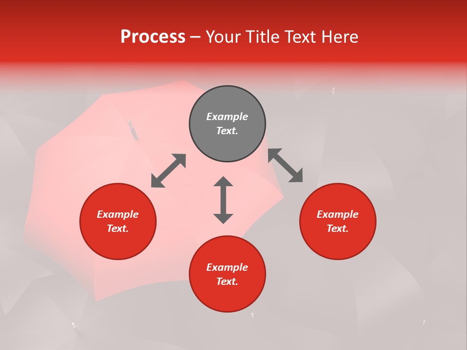 Nobody Parasol Standing Out PowerPoint Template