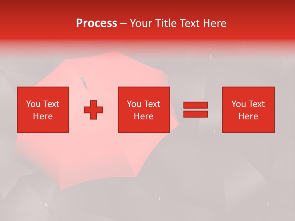 Nobody Parasol Standing Out PowerPoint Template