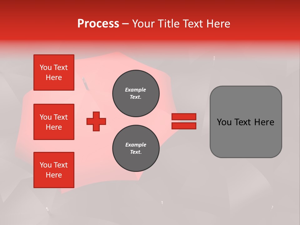 Nobody Parasol Standing Out PowerPoint Template