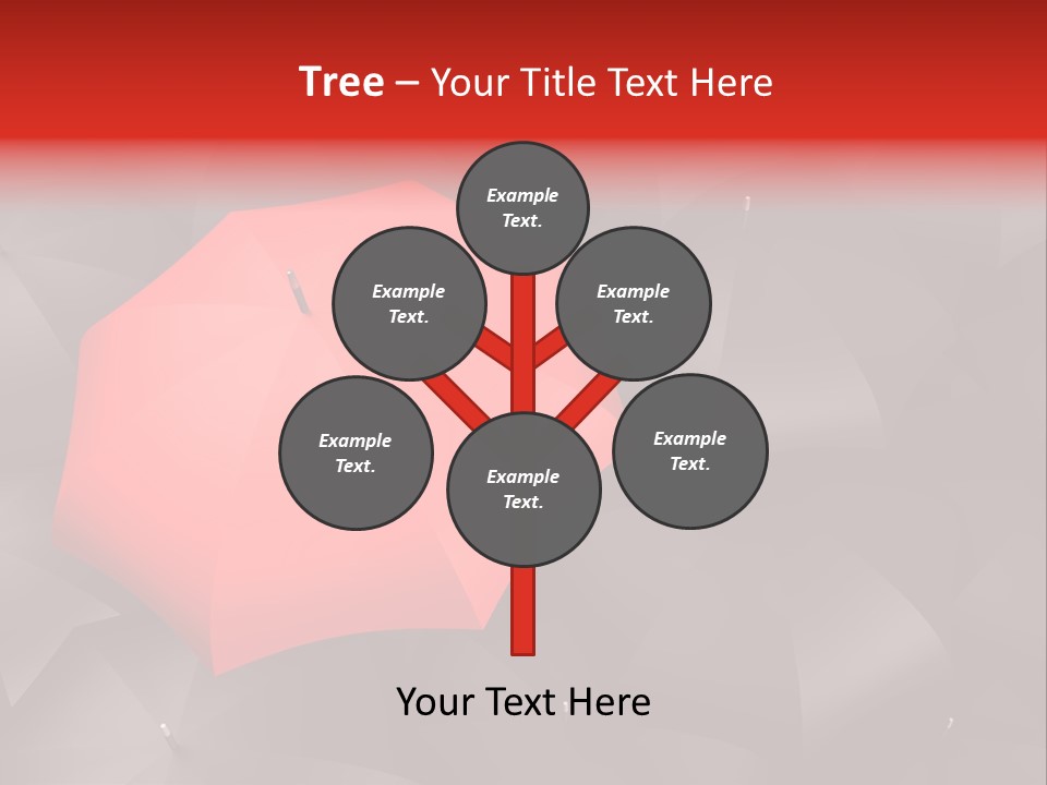 Nobody Parasol Standing Out PowerPoint Template