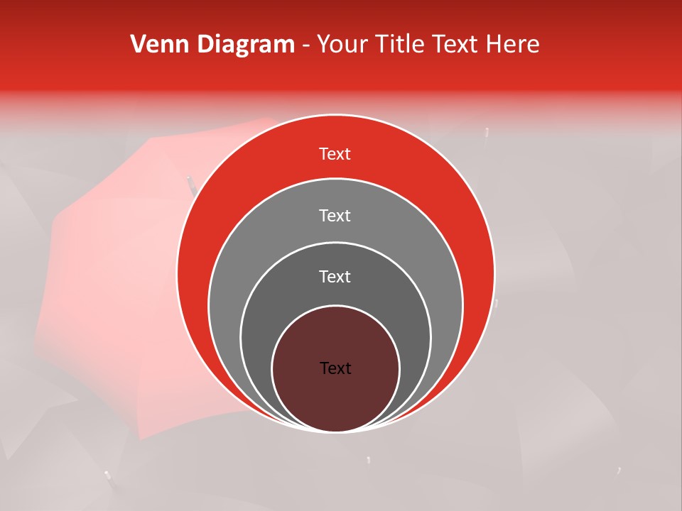 Nobody Parasol Standing Out PowerPoint Template