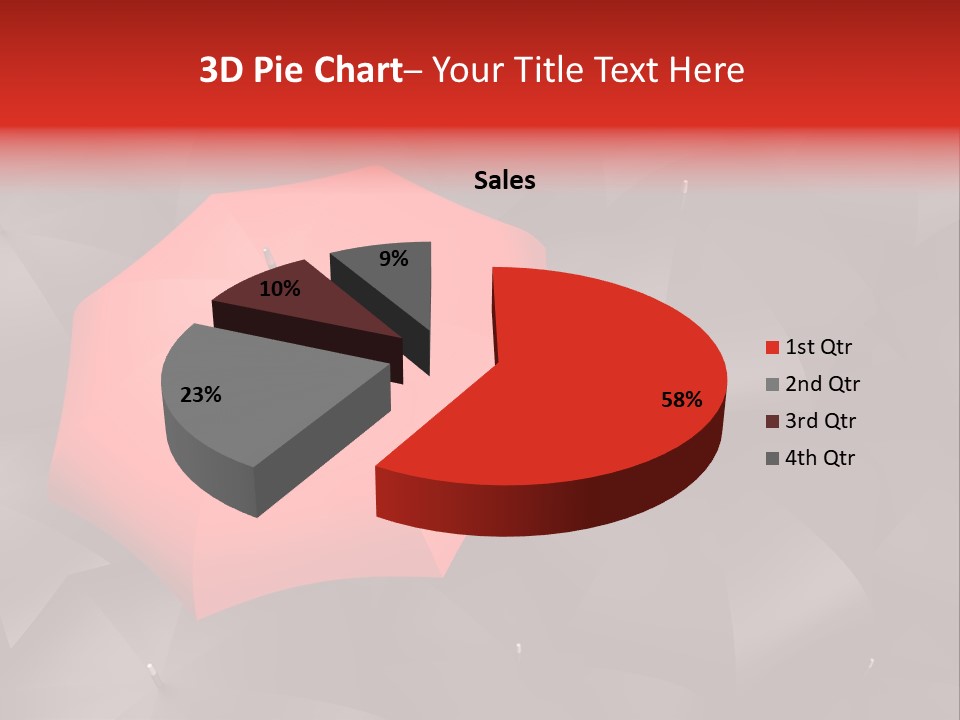 Nobody Parasol Standing Out PowerPoint Template