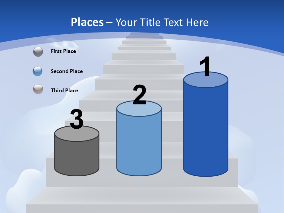 Love Staircase God PowerPoint Template