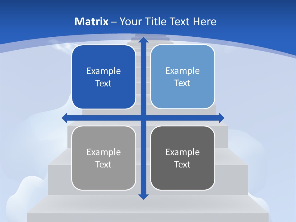 Love Staircase God PowerPoint Template
