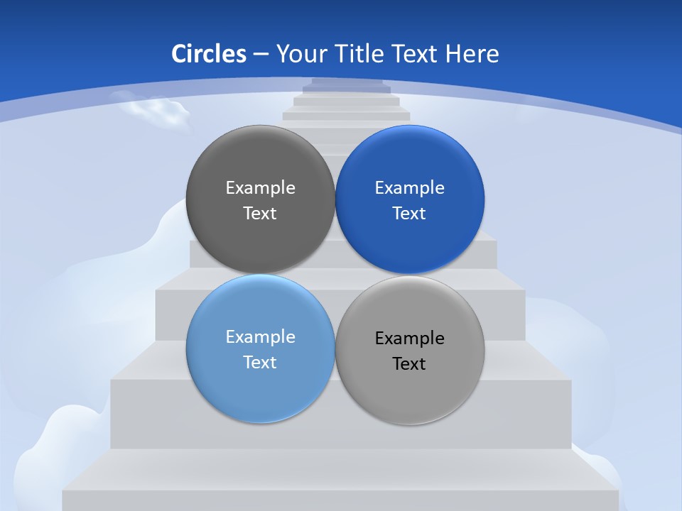 Love Staircase God PowerPoint Template
