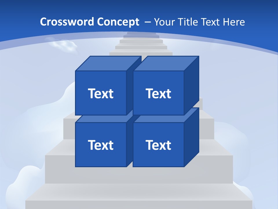 Love Staircase God PowerPoint Template