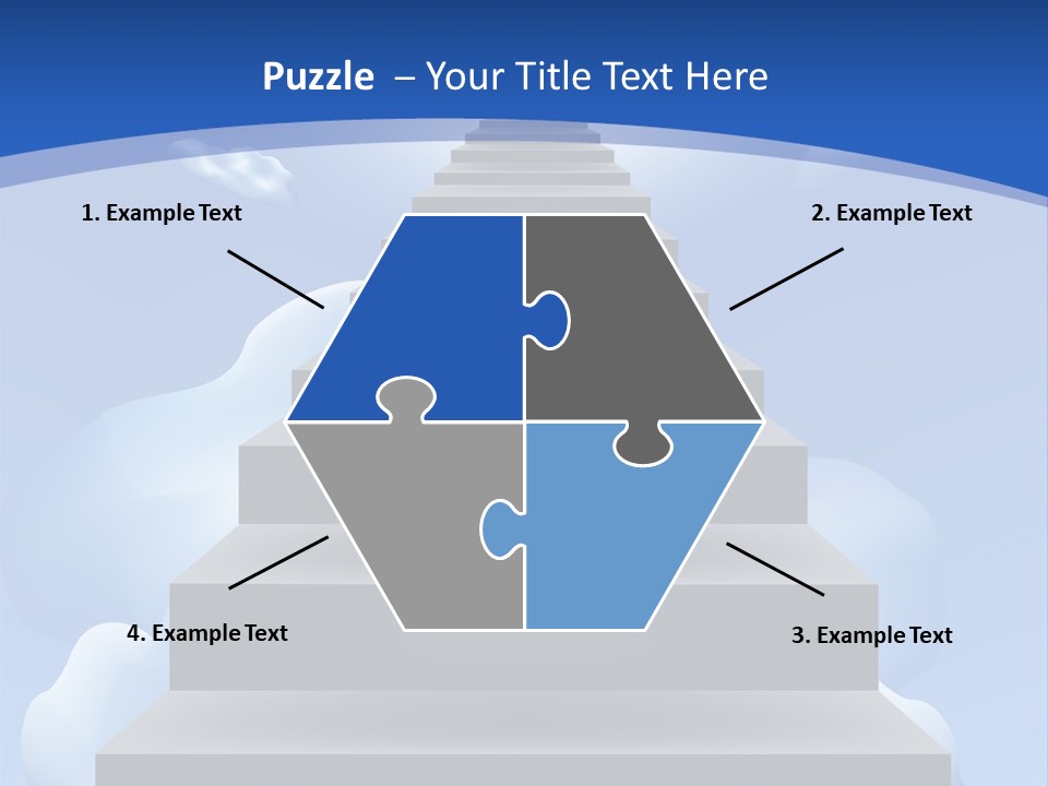 Love Staircase God PowerPoint Template