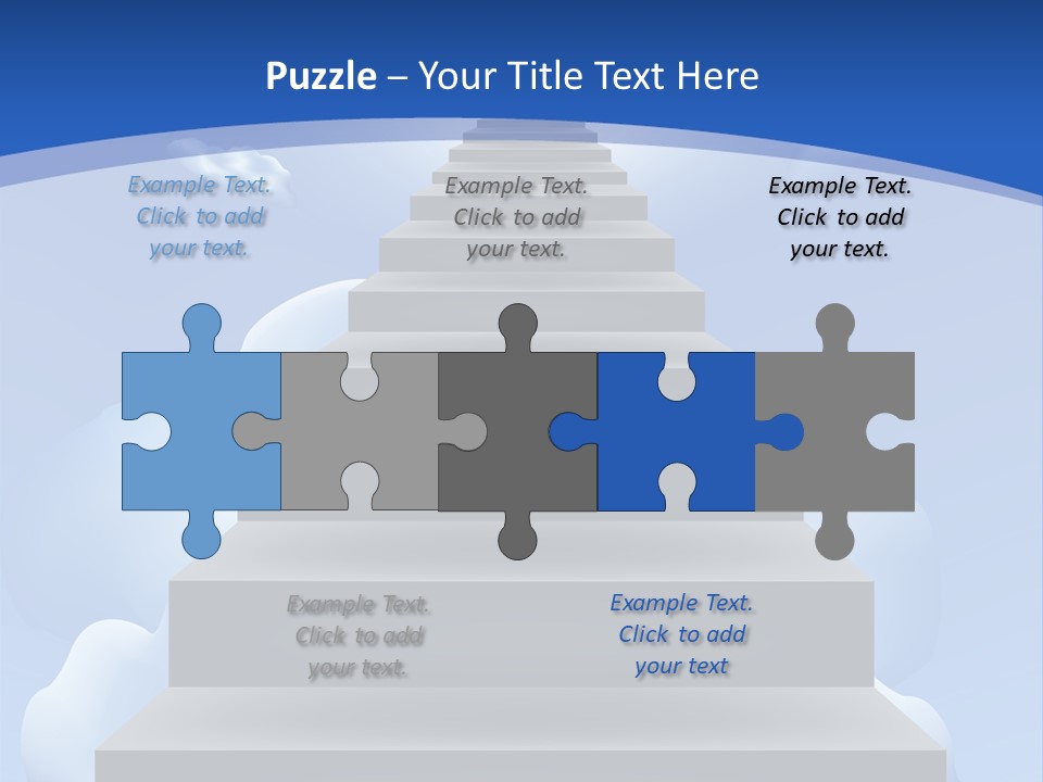 Love Staircase God PowerPoint Template
