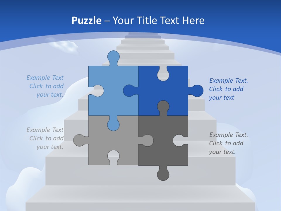 Love Staircase God PowerPoint Template