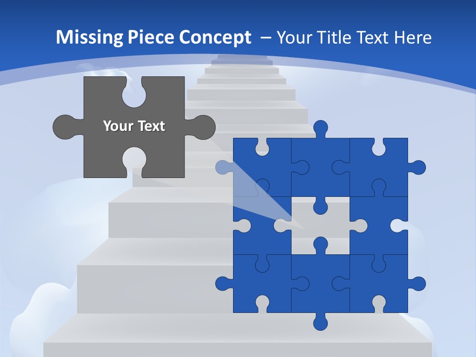 Love Staircase God PowerPoint Template