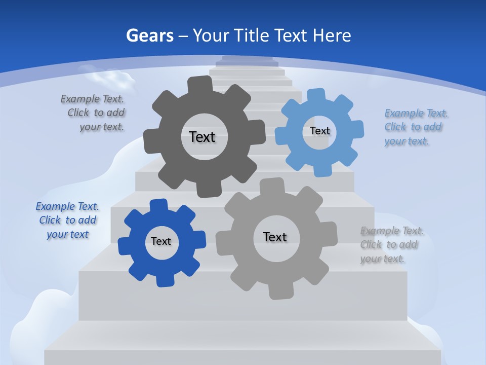 Love Staircase God PowerPoint Template