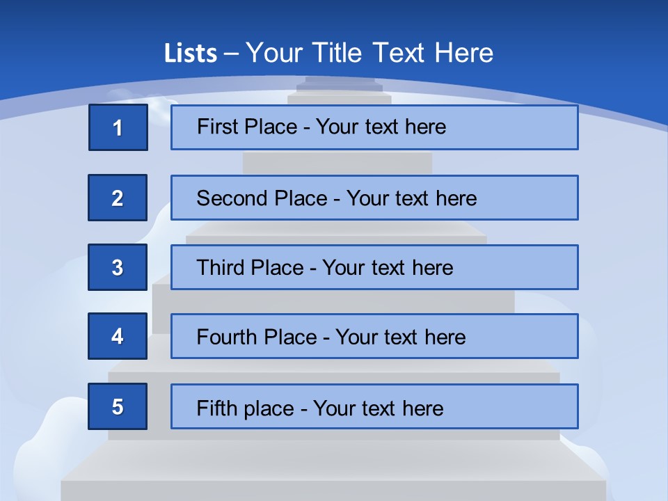 Love Staircase God PowerPoint Template