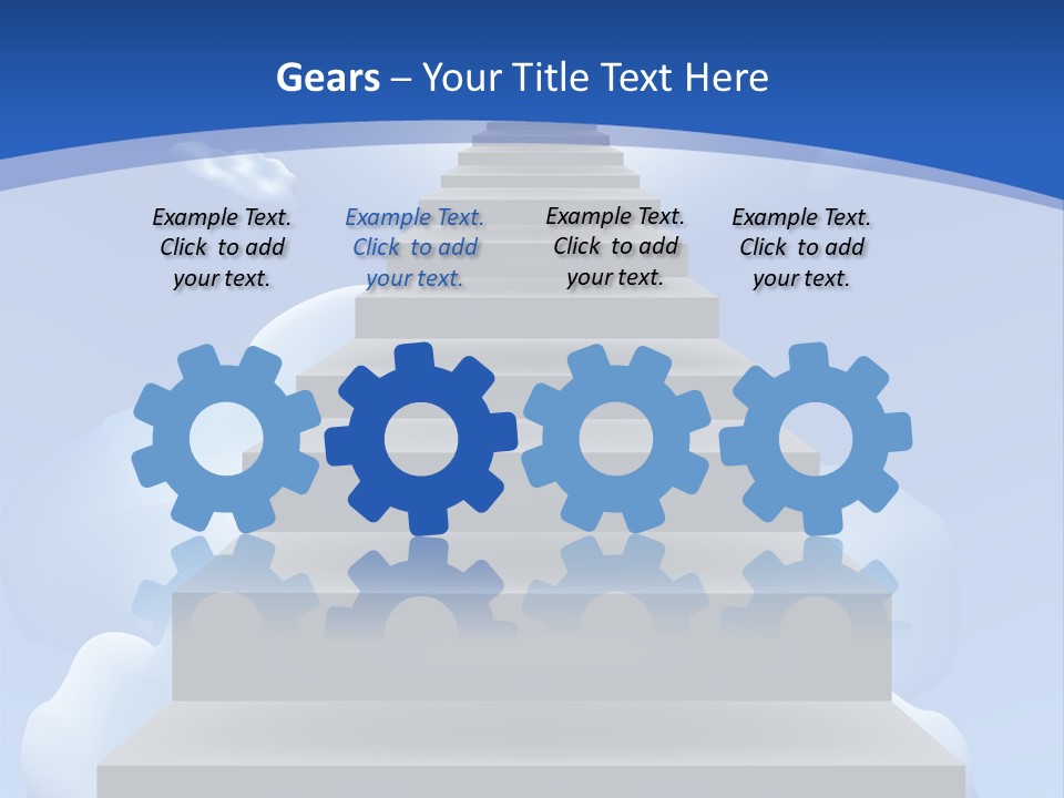 Love Staircase God PowerPoint Template