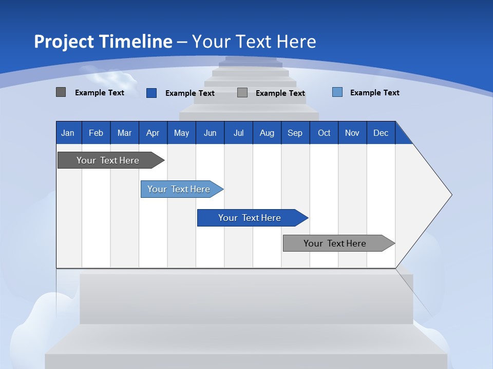 Love Staircase God PowerPoint Template