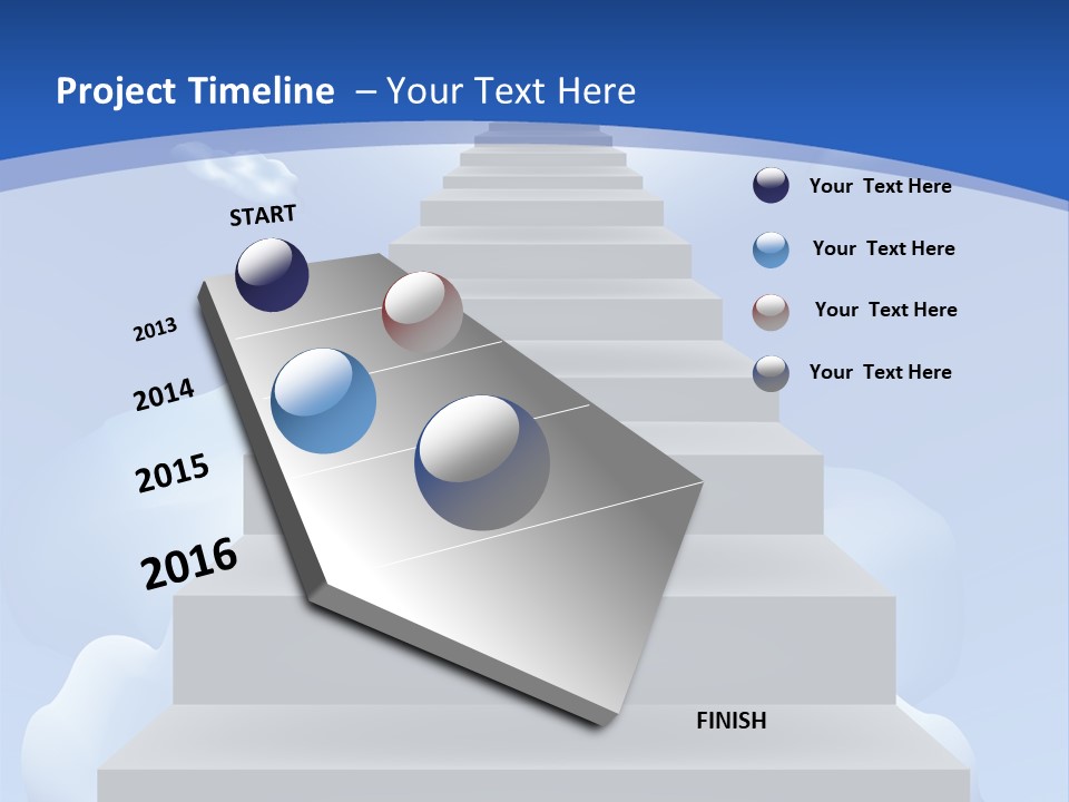 Love Staircase God PowerPoint Template