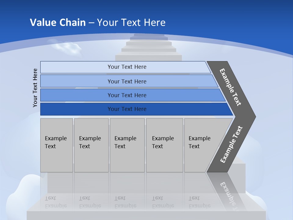 Love Staircase God PowerPoint Template
