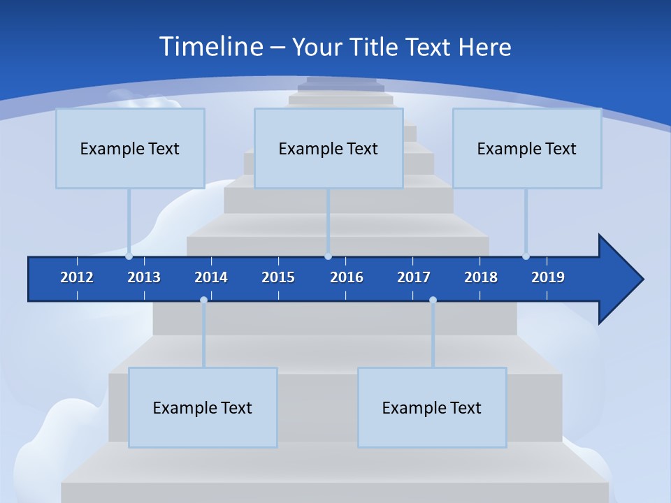 Love Staircase God PowerPoint Template