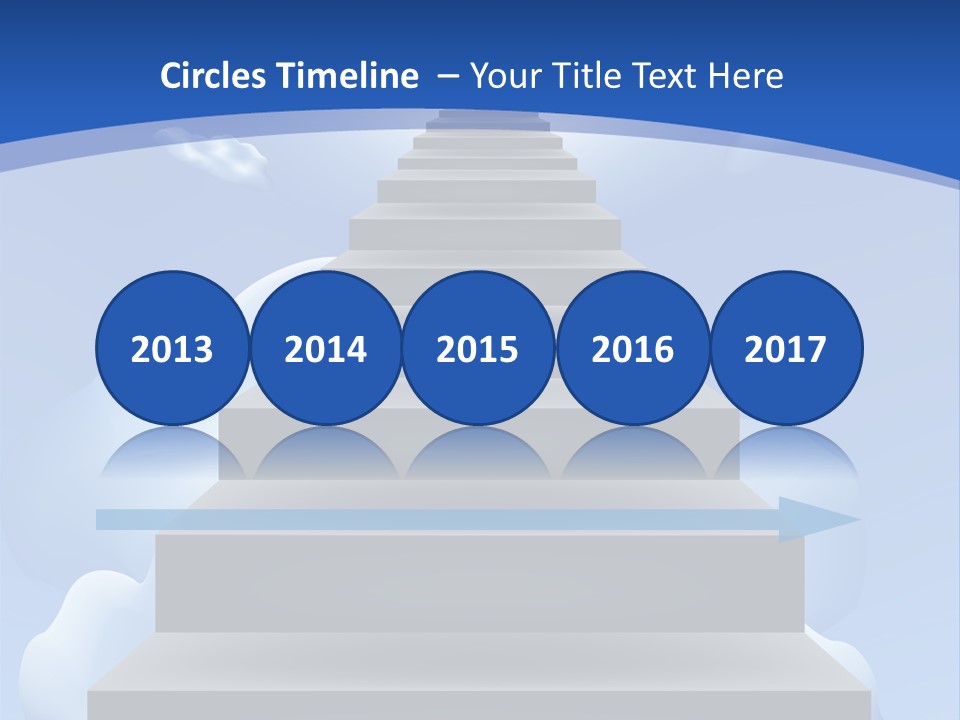 Love Staircase God PowerPoint Template