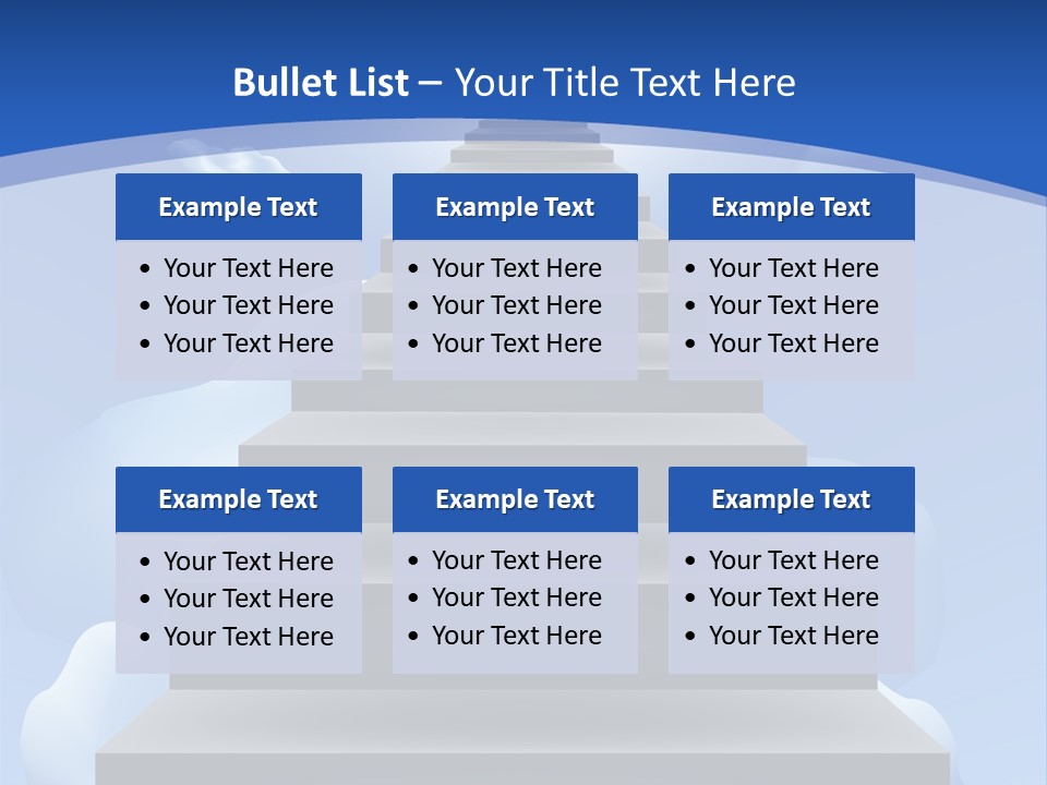 Love Staircase God PowerPoint Template