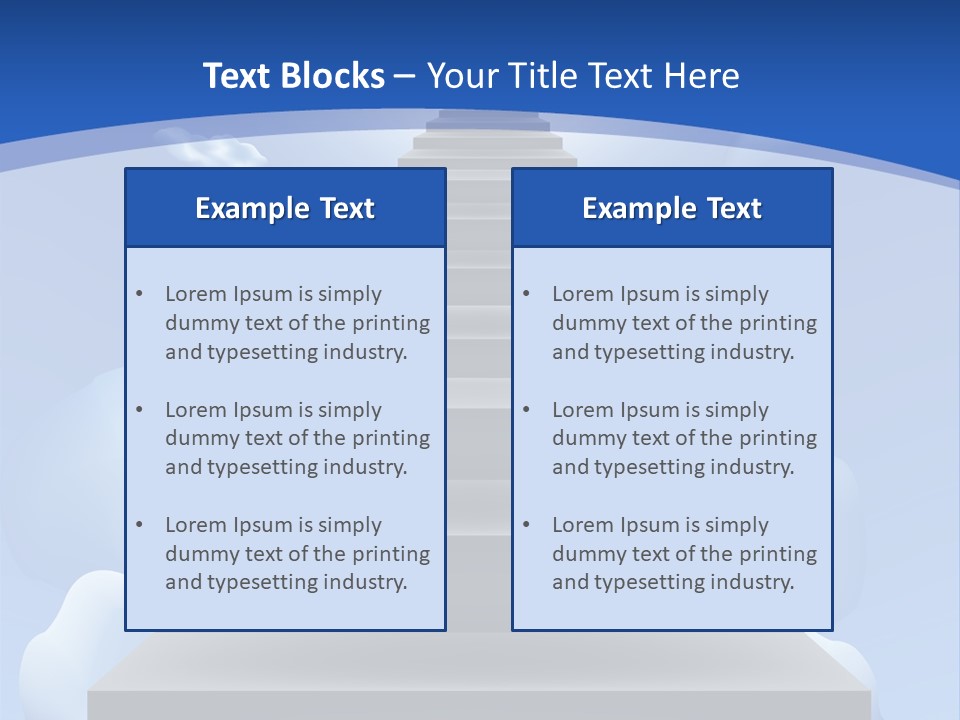 Love Staircase God PowerPoint Template