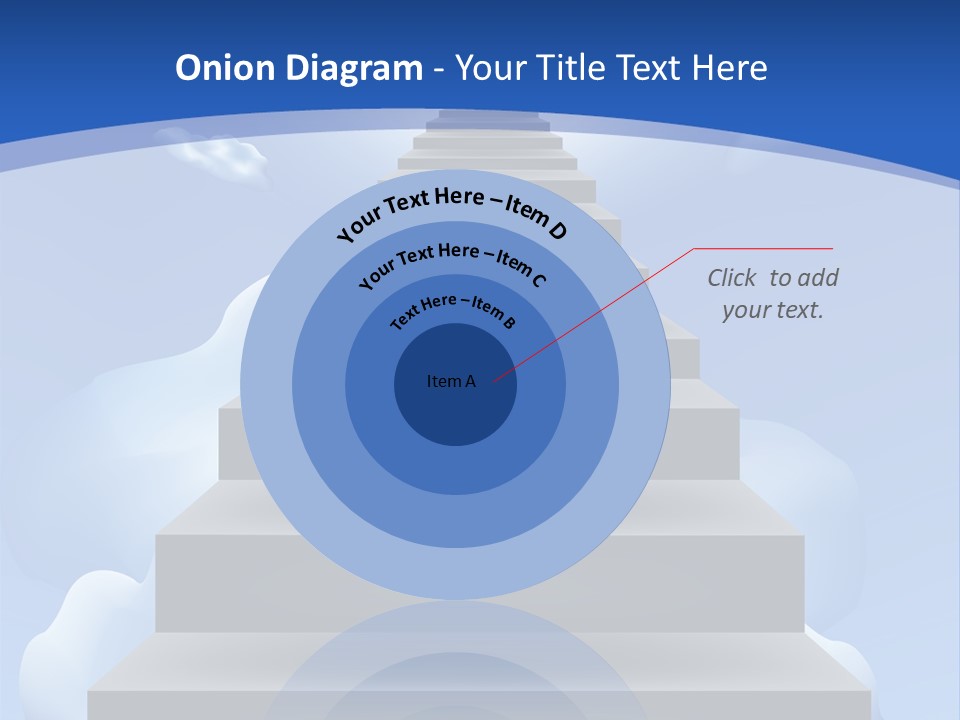 Love Staircase God PowerPoint Template