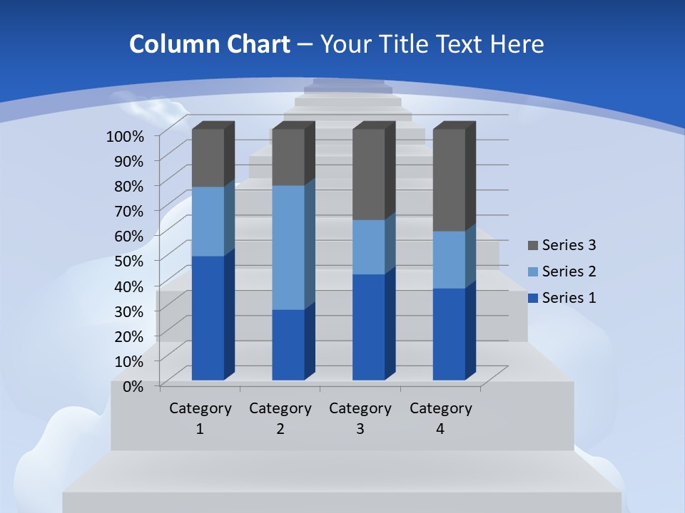 Love Staircase God PowerPoint Template