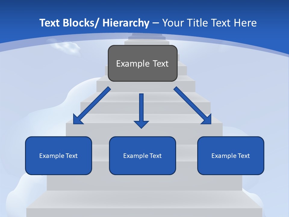 Love Staircase God PowerPoint Template