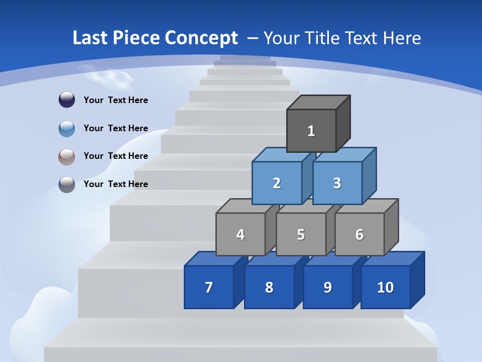 Love Staircase God PowerPoint Template