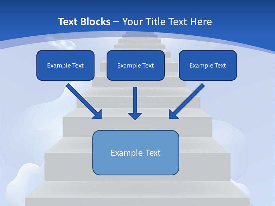 Love Staircase God PowerPoint Template