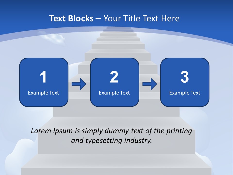 Love Staircase God PowerPoint Template