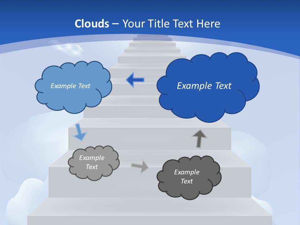 Love Staircase God PowerPoint Template