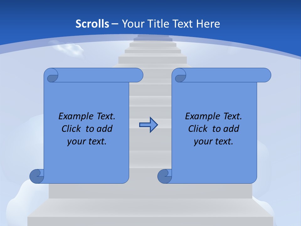 Love Staircase God PowerPoint Template