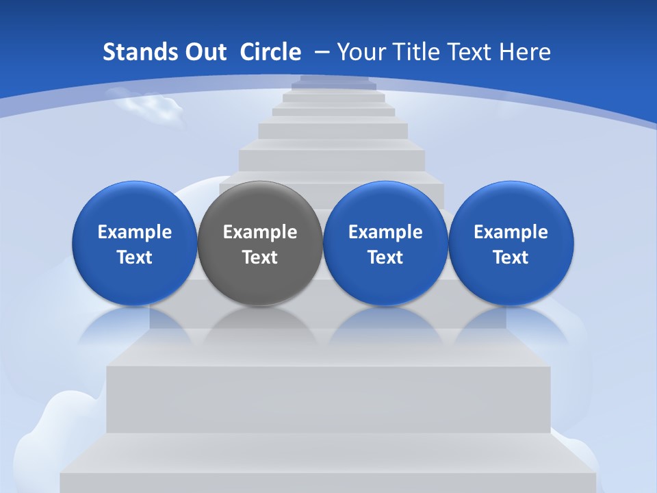 Love Staircase God PowerPoint Template