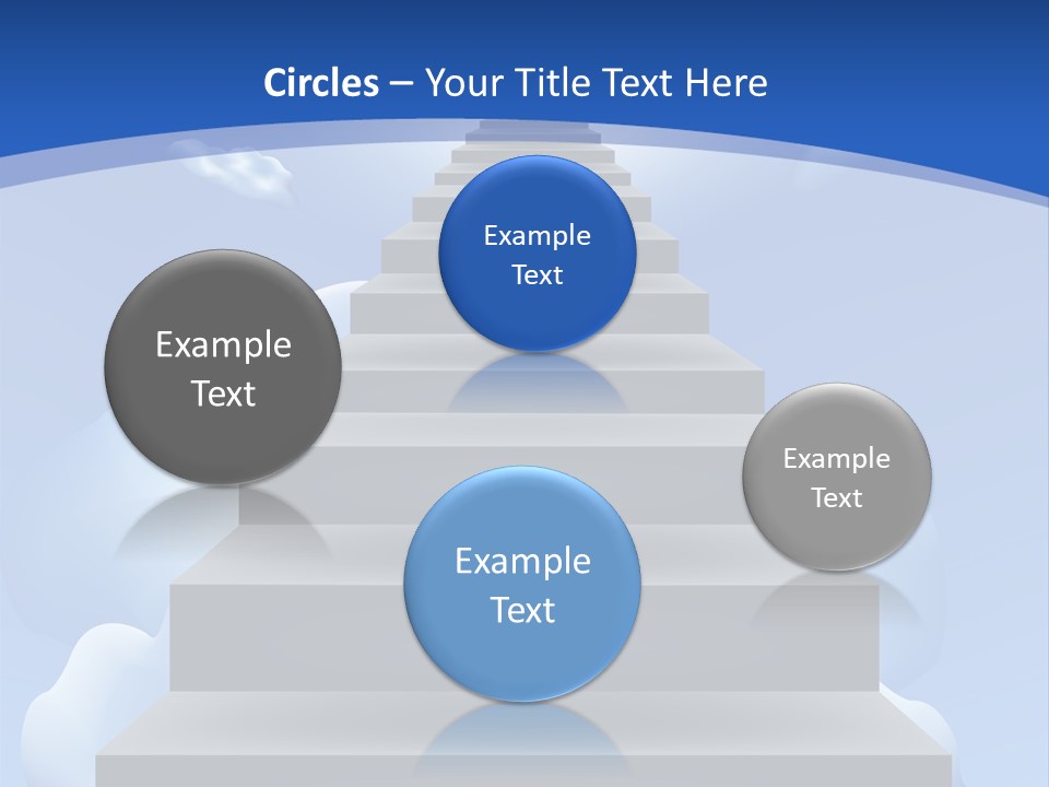 Love Staircase God PowerPoint Template