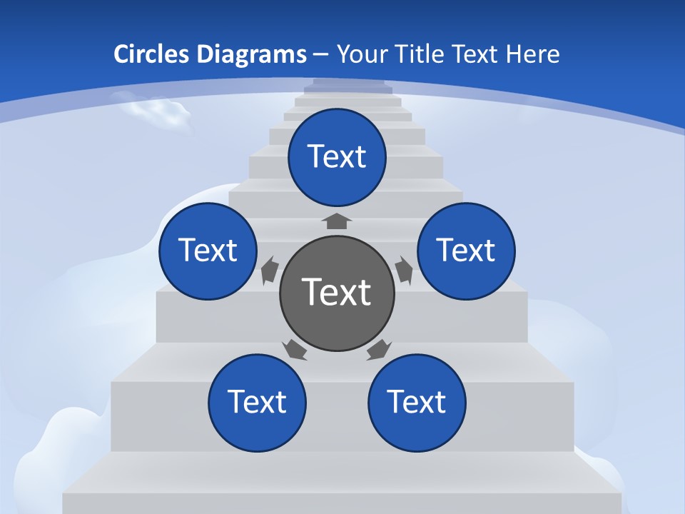 Love Staircase God PowerPoint Template