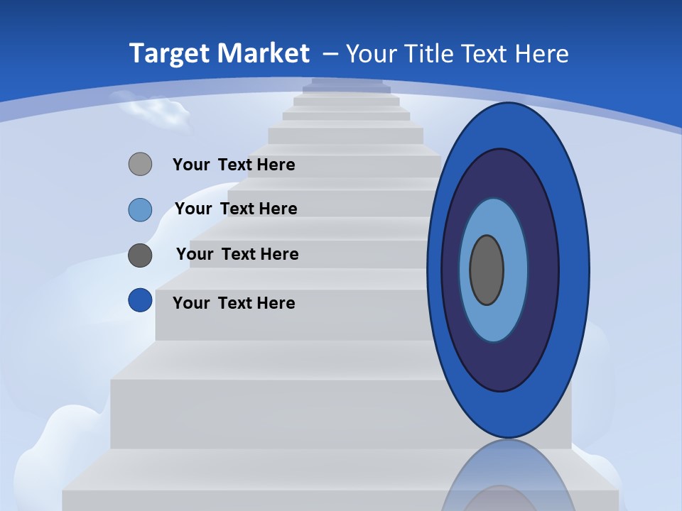 Love Staircase God PowerPoint Template