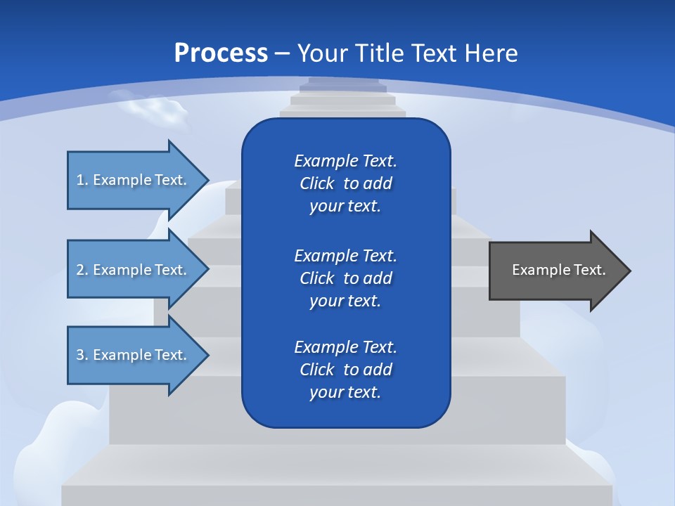 Love Staircase God PowerPoint Template