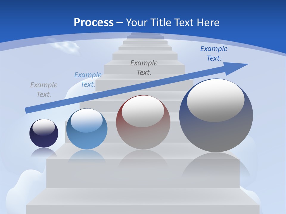 Love Staircase God PowerPoint Template