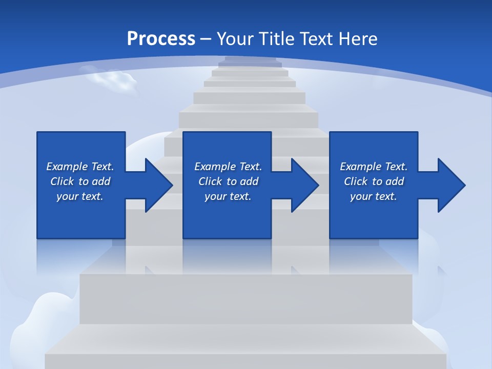 Love Staircase God PowerPoint Template