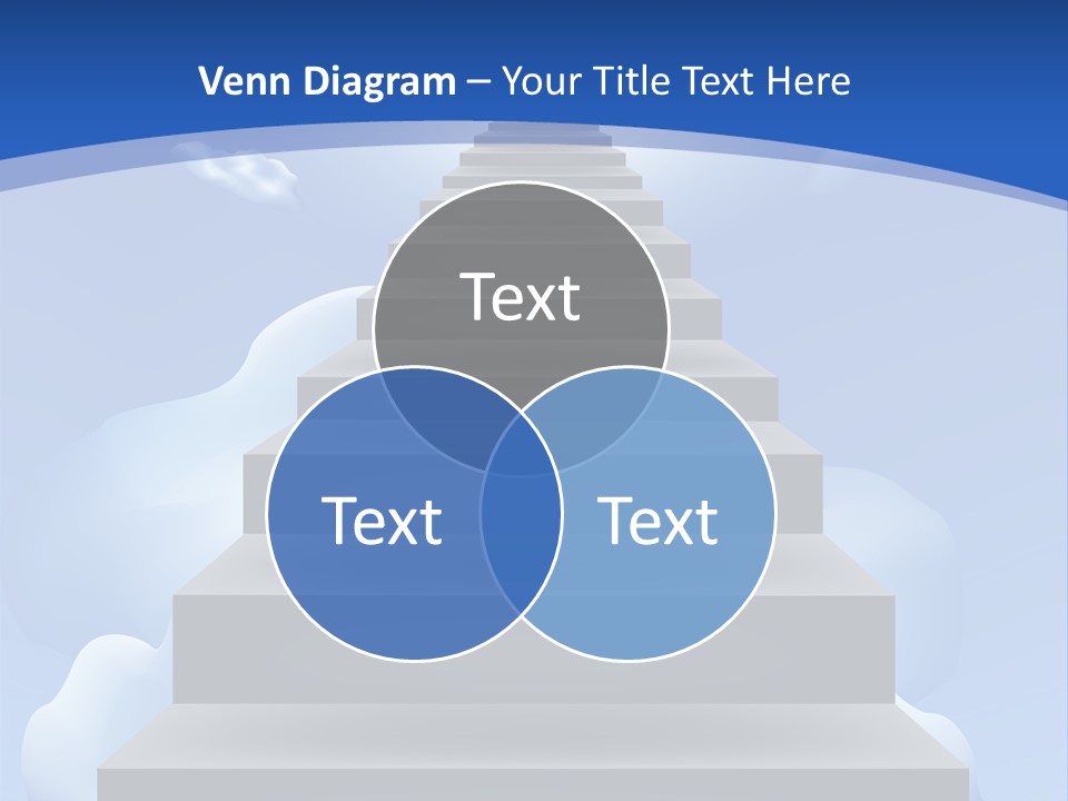 Love Staircase God PowerPoint Template
