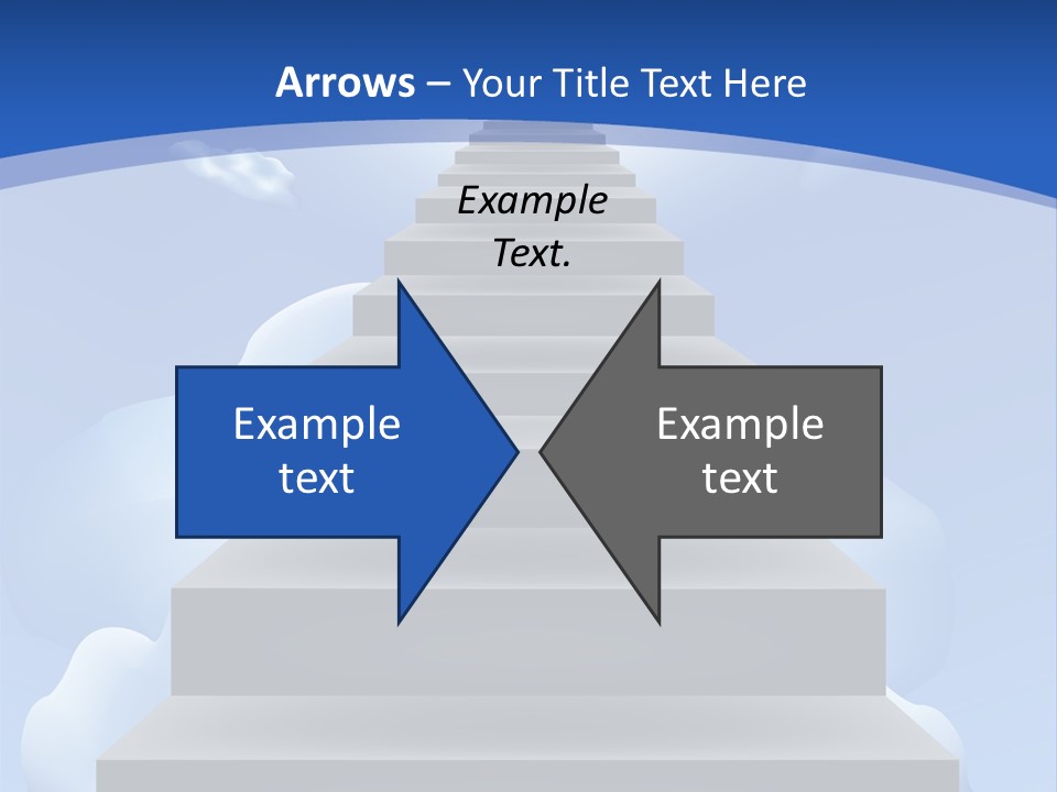 Love Staircase God PowerPoint Template